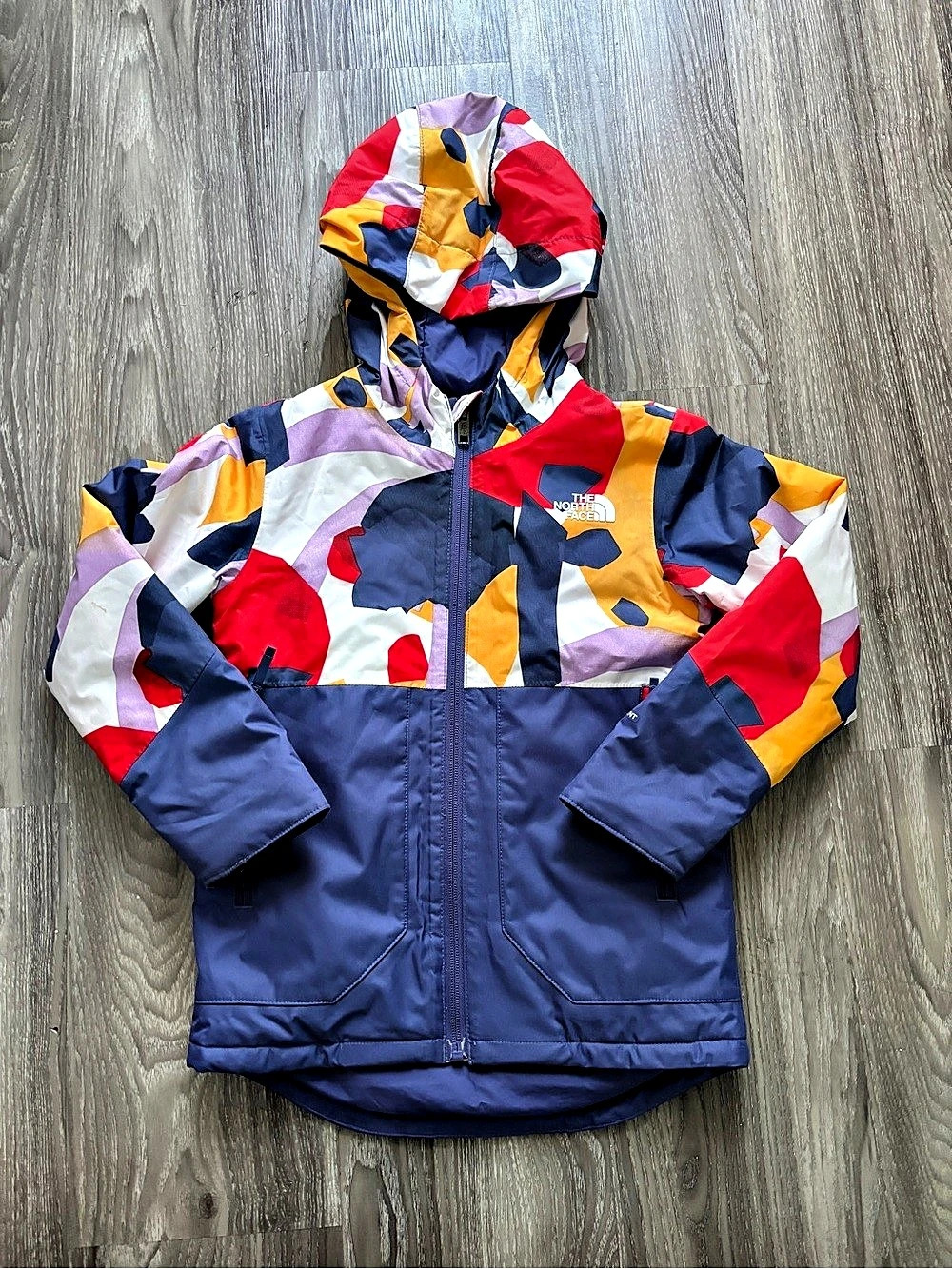 The North Face Youth Freedom Insulated Jacket in Blue & Red